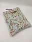Preview: Buchhülle - Buchtasche mit Drucknopf  ***   BLUMEN -