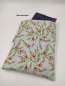 Preview: Buchhülle - Buchtasche mit Drucknopf  ***   BLUMEN -