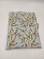 Preview: Buchhülle - Buchtasche mit Drucknopf  ***   BLUMEN -
