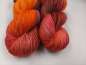 Preview: Die " Softe High Twist " Einöder Merino  Socke  *** Rotorange Melone
