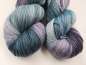 Preview: Einöder Merino  Socke  *** GRAUES TEAL