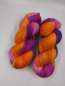 Preview: " Die Robuste " Merinosockenwolle **** PURPLEPINKES ORANGE
