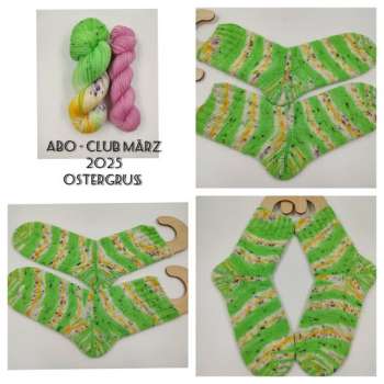 Preview: ABO Club für 3 Monate   *** Einöder Merino  Socke  *** Juli -  September  ( Extra Bestellen )