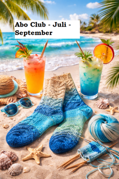 ABO Club für 3 Monate   *** Einöder Merino  Socke  *** Juli -  September  ( Extra Bestellen )