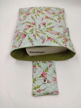 Buchhülle - Buchtasche mit Druckknopf  *** ORCA