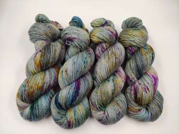Einöder Merino  Socke  *** WILDE EXPLOSION