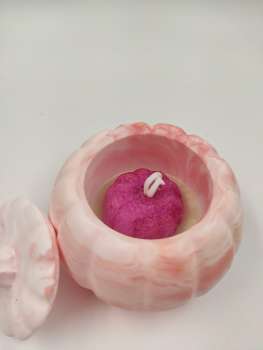 Handgemachte Duftkerze ***  KÜRBIS Klein Rose  **  Spice Pumpkin