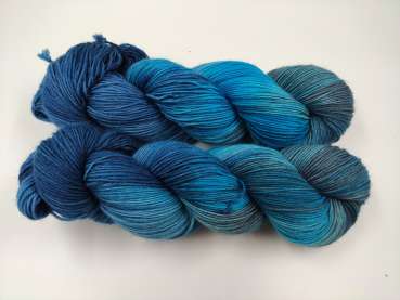 Preview: Einöder Socke  *** BLAUTÜRKISES GRAU