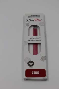 Knit Pro Zing Nadelspiel  -  15 cm  ***    2,00 mm