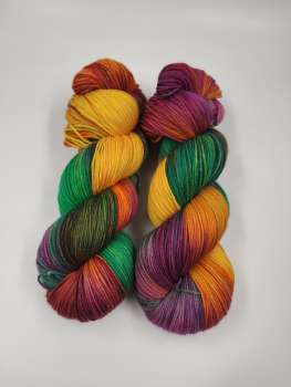 Die " Softe " Einöder Merino  Socke  *** GRÜNGELBE BEERE