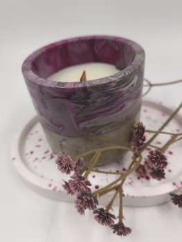 Preview: Betonkerze Klein   *** PINAPPLE FIZZ