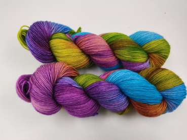 Preview: Der Klassiker 4 fach - Sockenwolle  -  BUNTER MIX