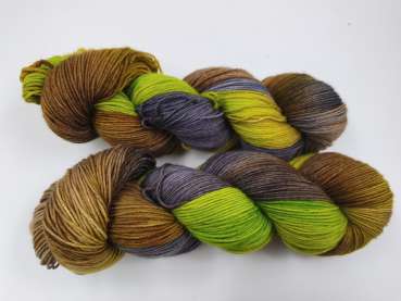 Preview: Der Klassiker 4 fach - Sockenwolle  -   GRAUBRAUNER LIMES