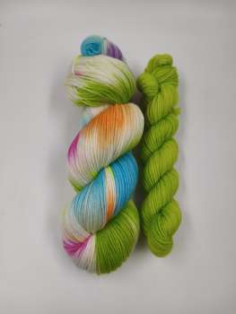 Einöder Merino Sock Set 125 g  ***  Grüße vom Osterhasen * Grün