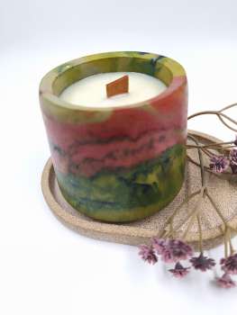 Preview: Betonkerze  Trapezform   *** Zitrusfrüchte