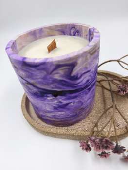 Preview: Marmor Becher    ***  Lavendel Vanille & Kamille