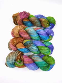 Preview: Einöder Merino  Socke  *** Bunter Mix