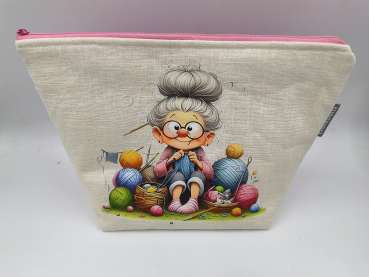 Projekt Tasche für Sockenprojekte   ***  OMA mit Wollberg