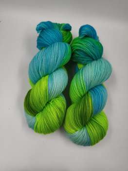 Einöder Merino  Socke  *** NEONGRÜNES TÜRKIS