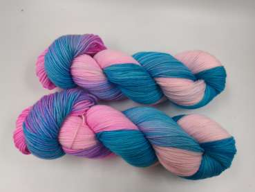 Preview: Einöder Merino  Socke  *** NEONPINKES TÜRKIS