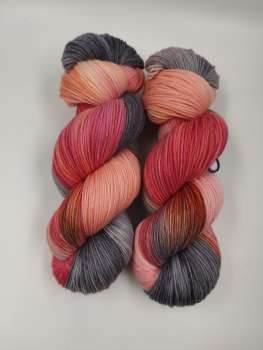 Einöder Merino  Socke  *** GRAUES ROT