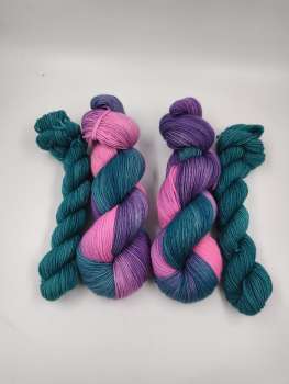 Einöder Sock Set 125 g   *** LILAPINKES TEAL