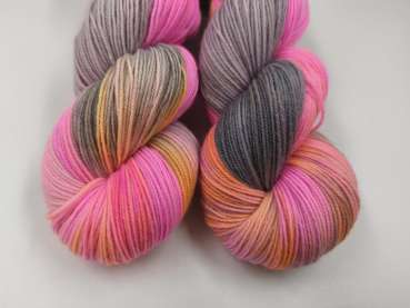 Preview: Cash Socks  4 fach  ***  GRAUES NEONPINK