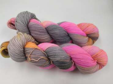 Preview: Cash Socks  4 fach  ***  GRAUES NEONPINK