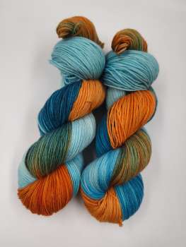 Merino Alpaka Sock  -  ORANGES ISLAND