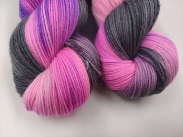 Preview: Merino Alpaka Sock  -  GRAUES PINKPURPLE ( Neon )