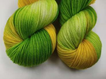 Preview: Einöder Merino  Socke  *** GRÜNE MANGO