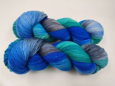 Preview: Einöder Merino  Socke  ***  SAPHIRGRAUE BAHAMAS