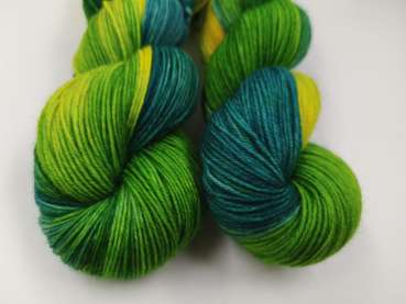 Preview: Medi Socks  ***  TEALGRÜNES GELB