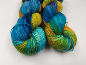 Preview: Medi Socks  ***  BLAUTÜRKISES ORANGE