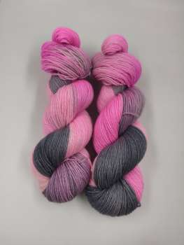 Silber Merino  -  GRAUES PINK