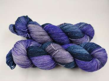 Preview: Silber Merino  -  GRAUBLAUES PURPLE