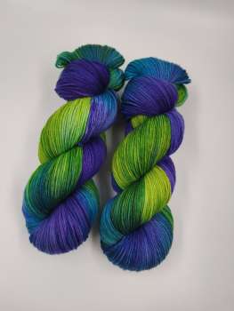 Einöder Merino  Socke  ***  BLAUGRÜNES PURPLE