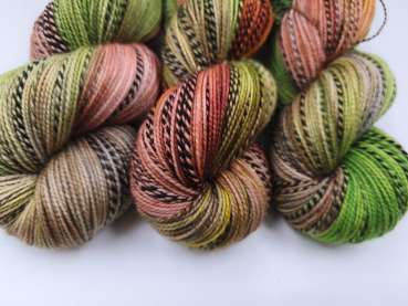 Preview: Zebra Socks -  GRÜNES BRAUNORANGE