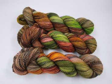 Preview: Zebra Socks -  GRÜNES BRAUNORANGE