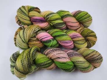 Preview: Zebra Socks - GRÜNES ROSA