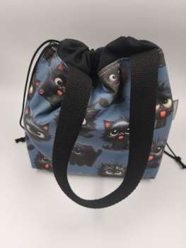 Preview: Handle Bag Projekt Tasche Gr. M     ***  FRECHE KATZEN
