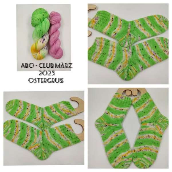 ABO Club für 3 Monate   *** Einöder Merino  Socke  *** Juli -  September  ( Extra Bestellen )