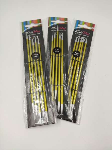 Knit Pro Zing Nadelspiel  -  15 cm ***    3,5 mm