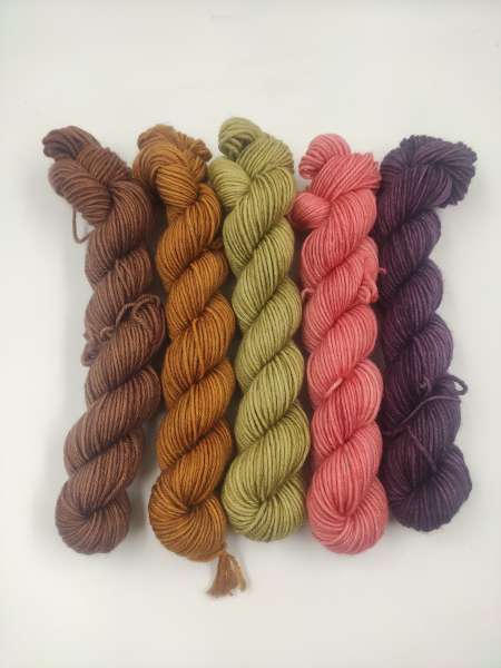 Mini Sträußchen - " Die Feine "  Merino ***  HERBSTLICH