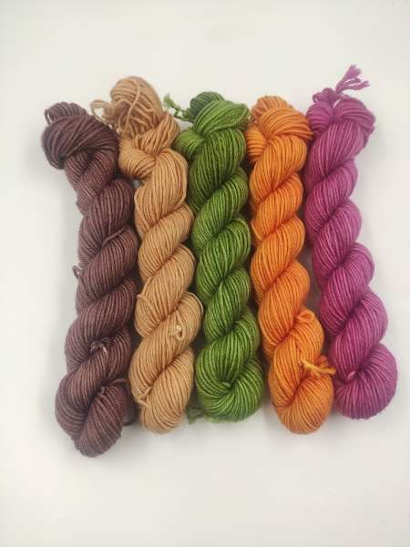 Mini Sträußchen - " Die Feine "  Merino ***  HERBSTLICH