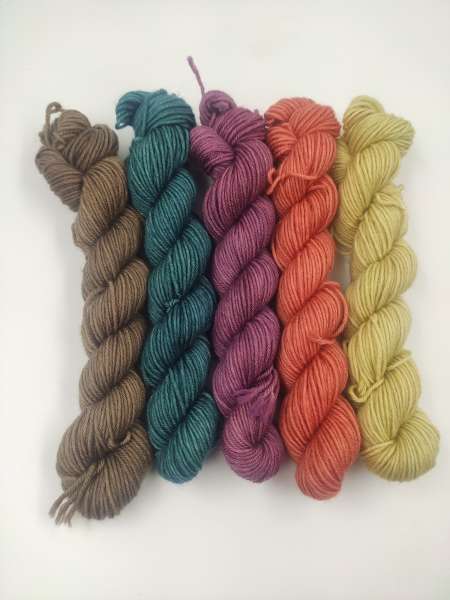 Mini Sträußchen - " Die Feine "  Merino ***  HERBSTLICH