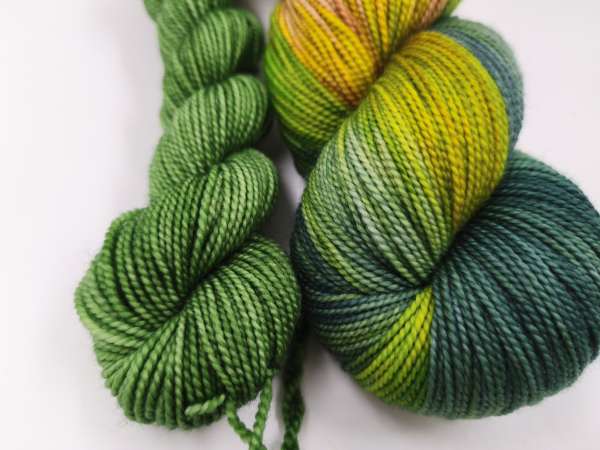 Noble Sock High Twist - Sock Set 120 g -   GRÜNES BRAUN