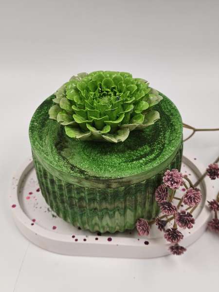 Deko Döschen mit Wachsmelts *** WOOD and YOU