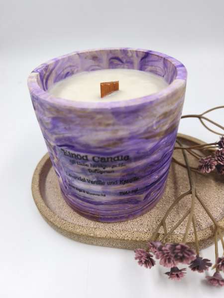 Marmor Becher    ***  Lavendel Vanille & Kamille