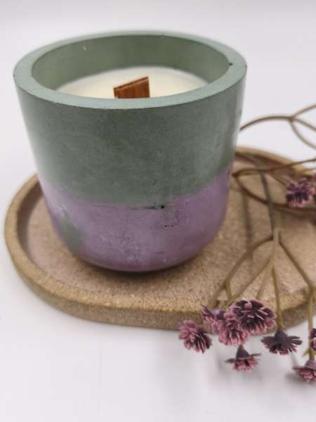 Betonkerze Klein   *** Lavendel & Vanille